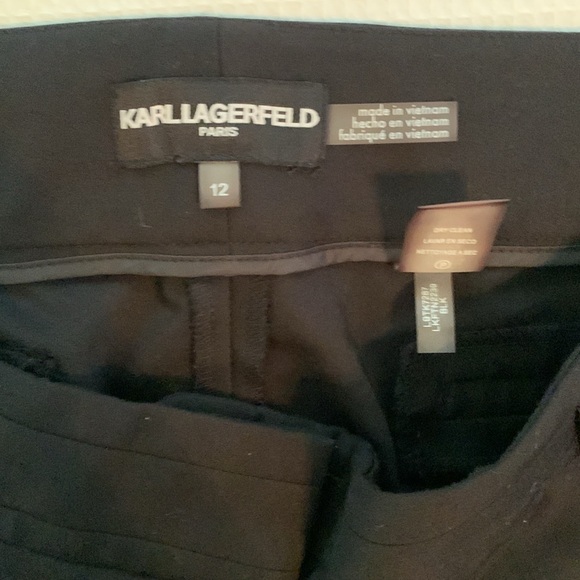 Karl Lagerfeld Paris black long pants size 12 - Picture 5 of 9